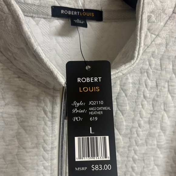 Robert Louis Light Gray Quilted Jacket - Picture 6 of 8